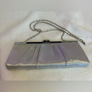 Gunne Sax Metallic Silver Clutch